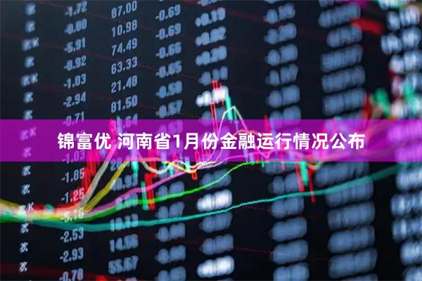 锦富优 河南省1月份金融运行情况公布
